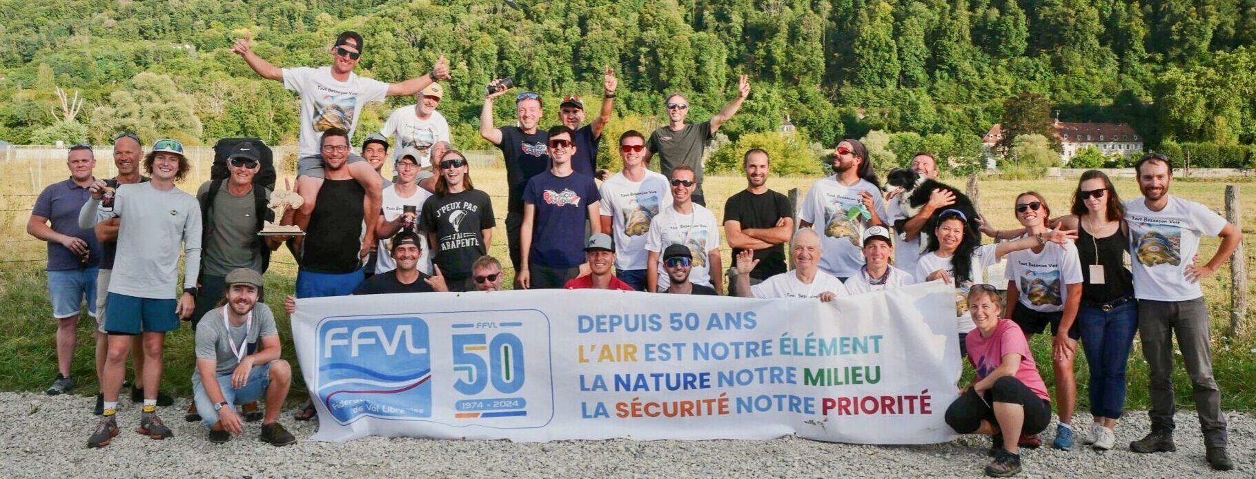 Photo des participants à Tout Besançon Vole.